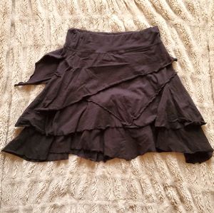 Knee length layered skirt